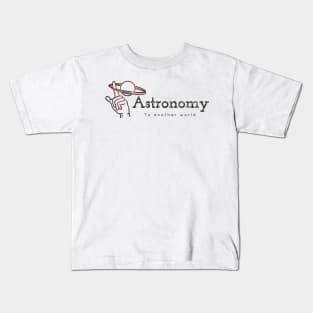 astronomy saturn Kids T-Shirt